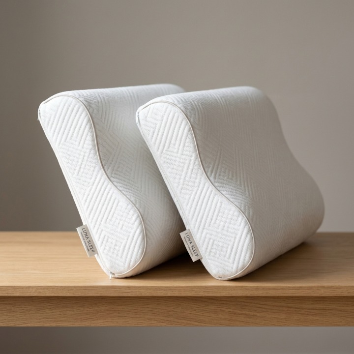 2er-Set Ergonomische Memory Foam Kopfkissen | Italia Magazzini