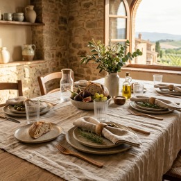 Mantel Antimanchas Sin Plancha 12 Plazas | Italia Magazzini
